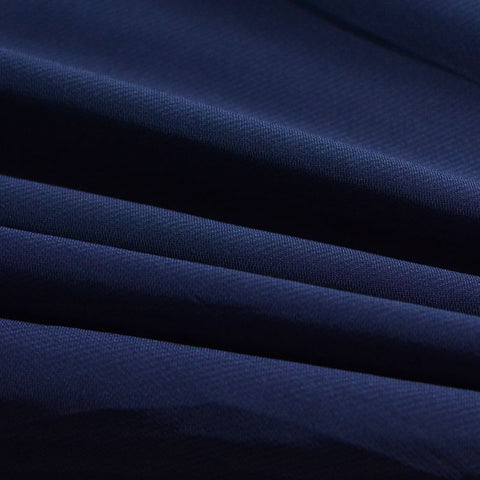 100% Polyester Chiffon Fabric, 60 gsm, 150 cm — Navy
