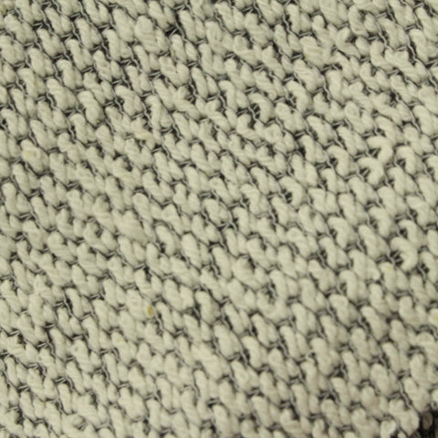 Off-White Textured Chunky Knit, Cotton-Poly, 270 gsm