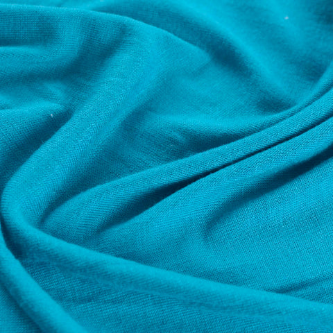 Viscose Stretch Jersey Knit Fabric, 143 gsm — Blue