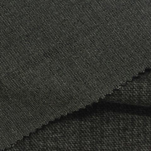 Dark Grey Marl Interlock Knit, Polyester, 314 gsm