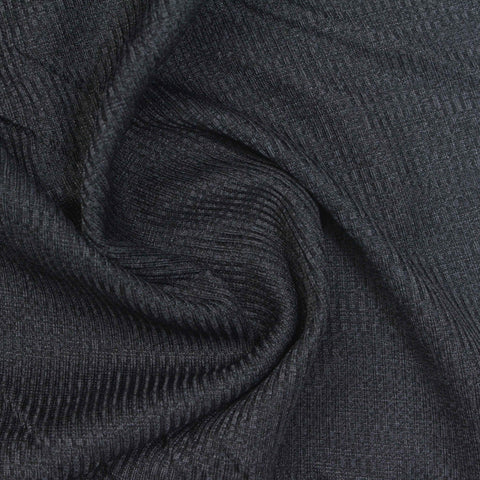 Polyester Stretch Rib Knit Fabric, 215 gsm, 150 cm — Grey