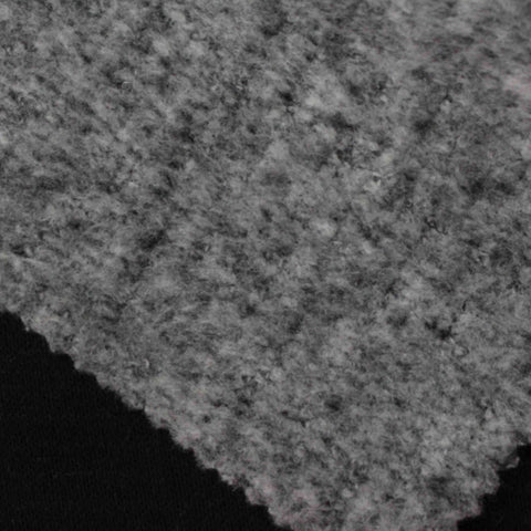 Brushed Polyester Cotton Knit Fabric, 472 gsm, 160 cm — Black