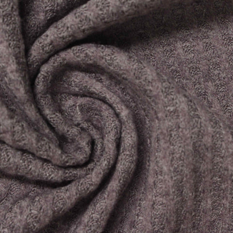 Polyester Viscose Stretch Waffle Knit Fabric, 195 gsm, 160 cm — Purple