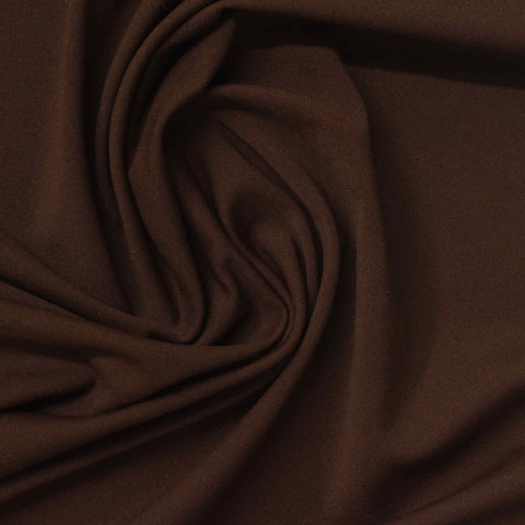 Polyester Stretch Jersey Knit Fabric, 100 gsm, 125 cm — Brown