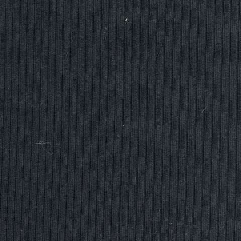 Cotton Stretch Rib Knit Fabric, 300 gsm, 110 cm — Grey