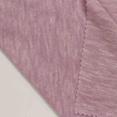 Light Purple Marl Jersey Knit, Poly-Cotton, 150 gsm
