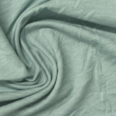 Light Green Heathered-Marl French Terry, Poly-Viscose