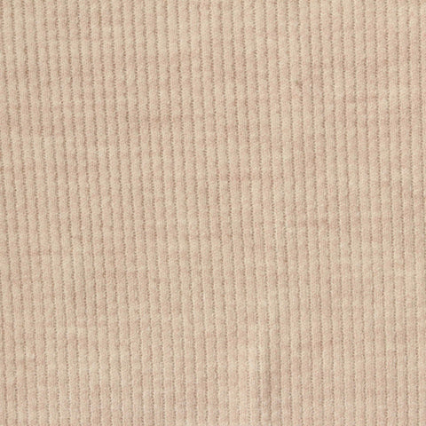 Light Beige Marl Rib Knit, Viscose-Poly, 350 gsm