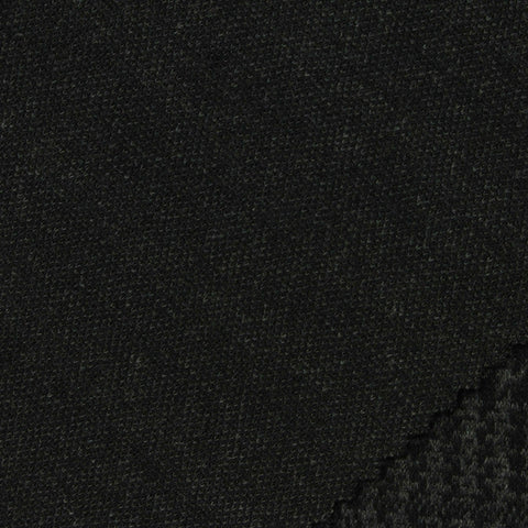 Dark Grey Marl Jacquard, Poly-Viscose, 298 gsm