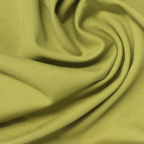 Light Olive Ponte Knit, Viscose-Nylon