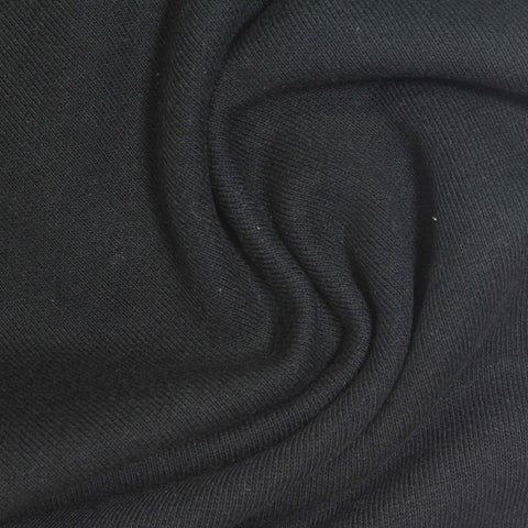 Dark Charcoal French Terry, Cotton-Poly