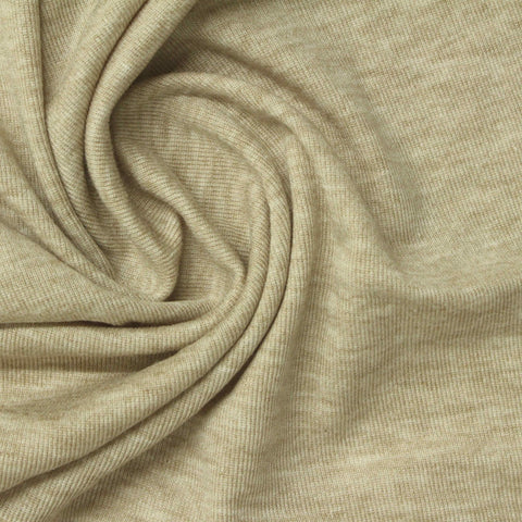 Light Tan Heather Rib Knit