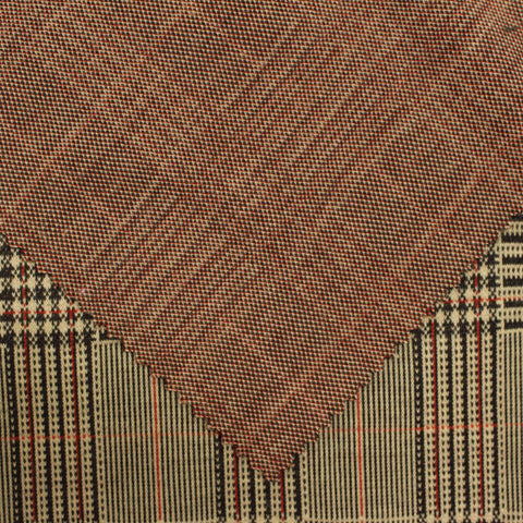 Beige Plaid Jacquard, Poly-Viscose, 244 gsm