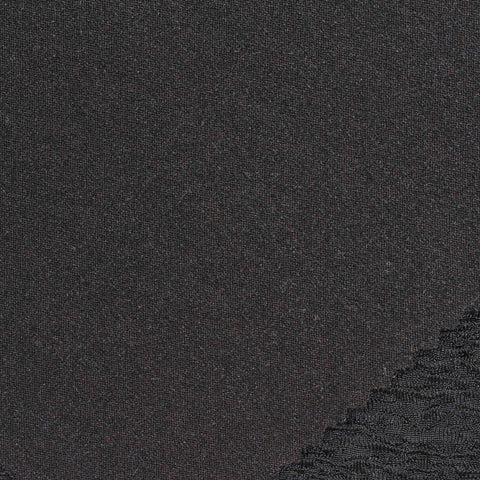 Polyester Stretch Crepe Fabric, 250 gsm — Black, ref EF-253316