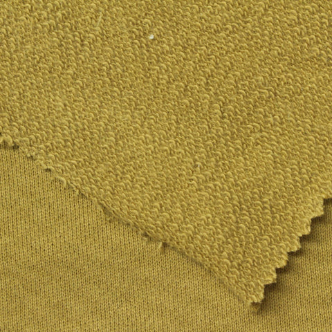 100% Cotton French Terry Fabric, 308 gsm, 170 cm — Khaki
