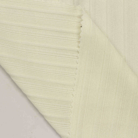 Polyester Stretch Rib Knit Fabric, 290 gsm, 155 cm — Beige, ref EF-210523