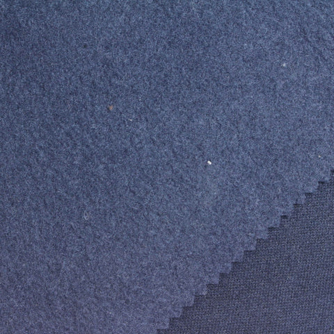 Blue Marl French Terry, Poly-Cotton, 298 gsm