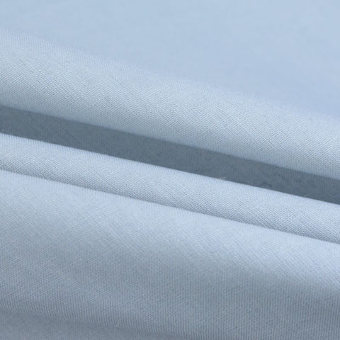 Linen Cotton Woven Fabric, 130 gsm, 142 cm — Blue