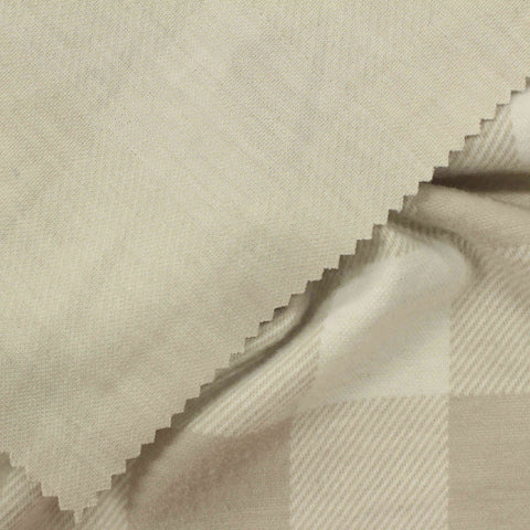 Cream Check Knit, Polyester, 287 gsm