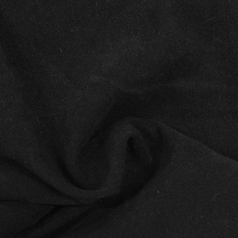 Polyester Stretch Woven Fabric, 241 gsm — Black