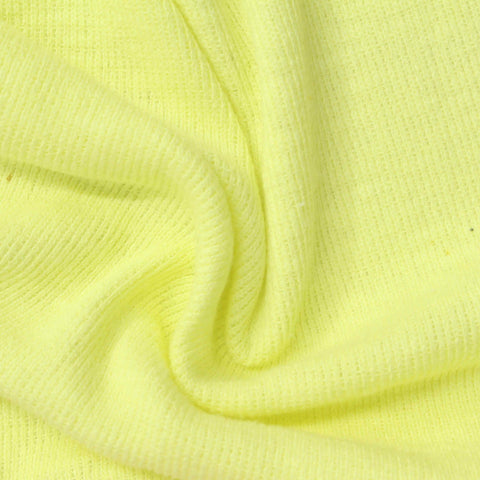 Light Lime Rib Knit, Cotton