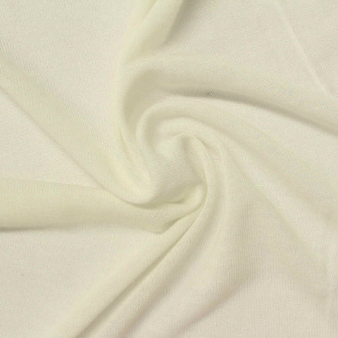 Off-White Jersey Knit, Poly-Viscose