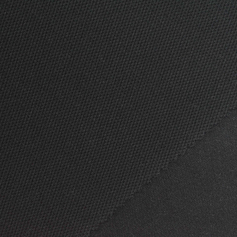 Cotton Polyester Stretch Scuba Knit Fabric, 320 gsm, 185 cm — Black