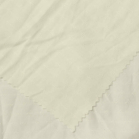 Off-White Diamond Jacquard, Cotton-Viscose