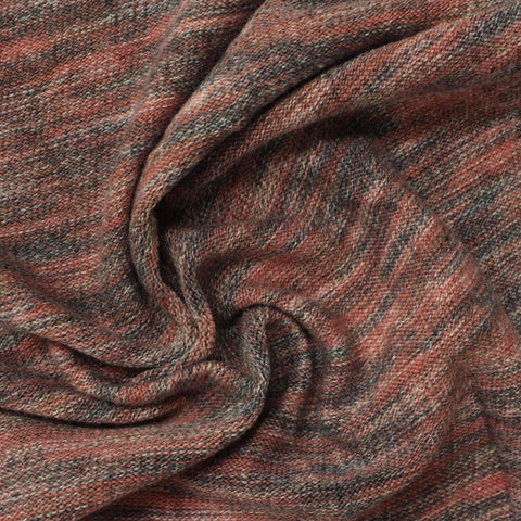 Dark Grey Marl Chunky Knit, 180 gsm, 170 cm