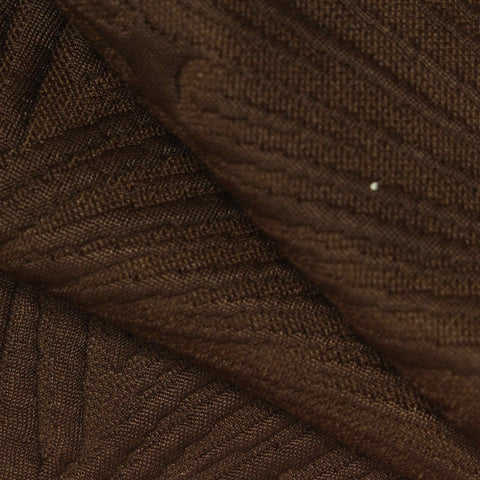 Brown Tone-on-Tone Interlock Knit, Polyester