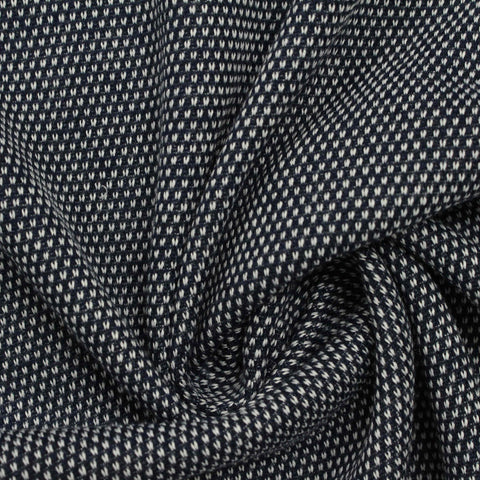 Jacquard 100% Polyester Interlock Knit Fabric, 192 gsm, 165 cm — Black