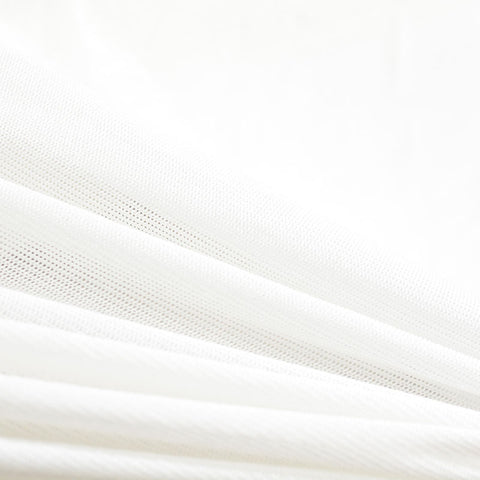 100% Stretch Chunky Knit Fabric, 200 gsm, 150 cm — White