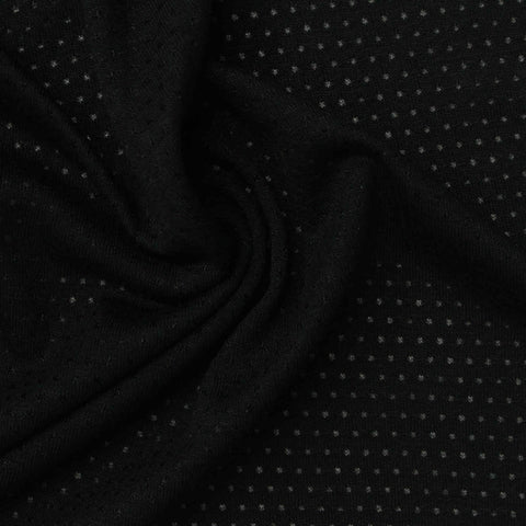 Black Dots Mesh, Polyester, 280 gsm