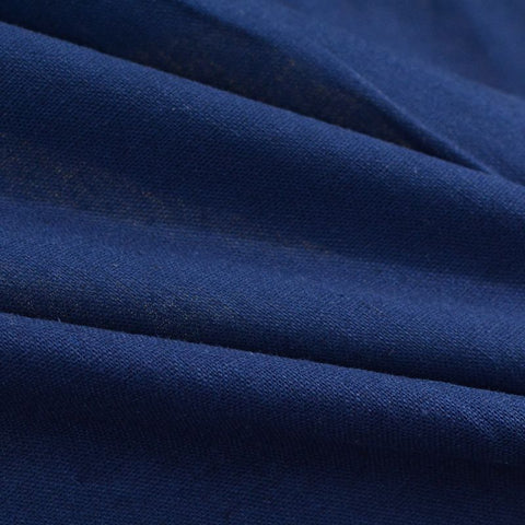 Viscose Linen Woven Fabric, 160 gsm, 142 cm — Navy