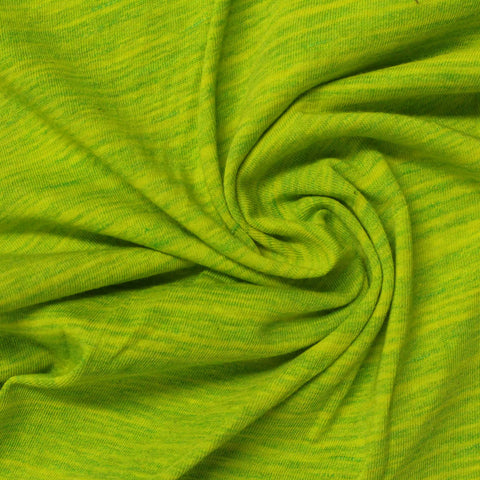 Cotton Polyester Stretch Jersey Knit Fabric, 160 gsm, 170 cm — Green, ref EF-236172