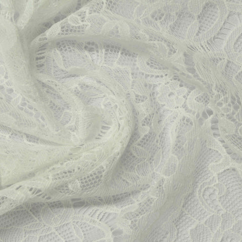 White Floral Lace, Nylon-Spandex
