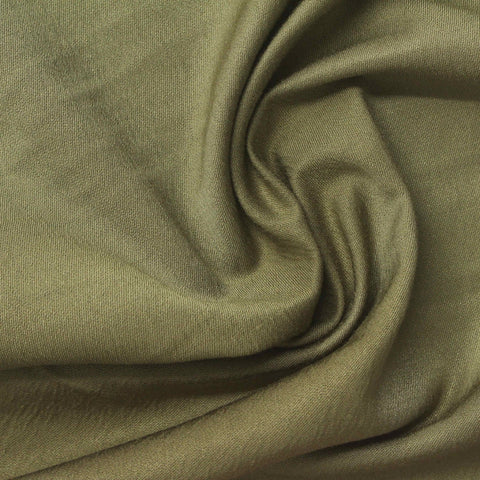 Khaki Crepe, Viscose-Poly