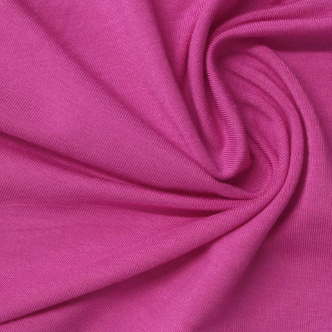 Magenta Ribbed Jersey Knit, Viscose