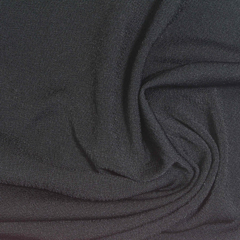 Black Textured ITY Knit, Polyester