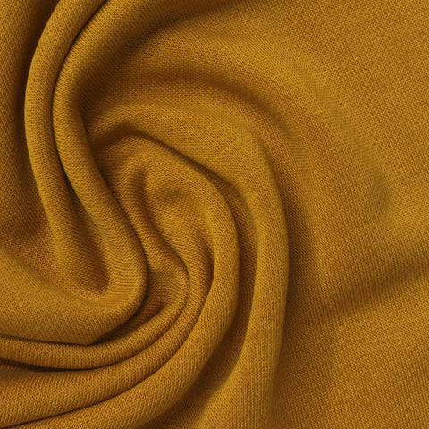 Tencel Lyocell French Terry Fabric, 390 gsm, 175 cm — Khaki
