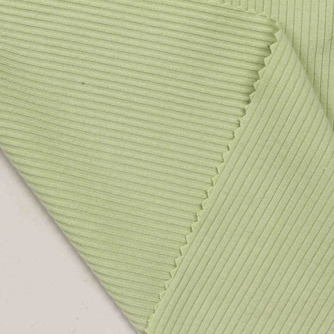 Light Sage Rib Knit, Viscose