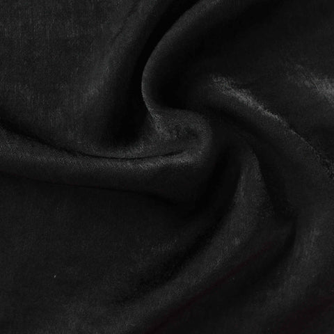 Black Brushed Satin, Polyester