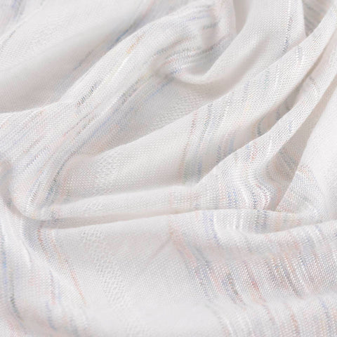 Light Blue Heathered-Marl Chunky Knit, Viscose-Poly, 106 gsm