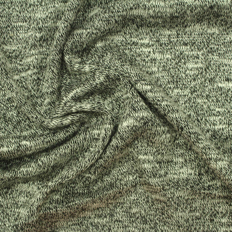 Dark Grey Fine-Marl Knit, Viscose-Poly