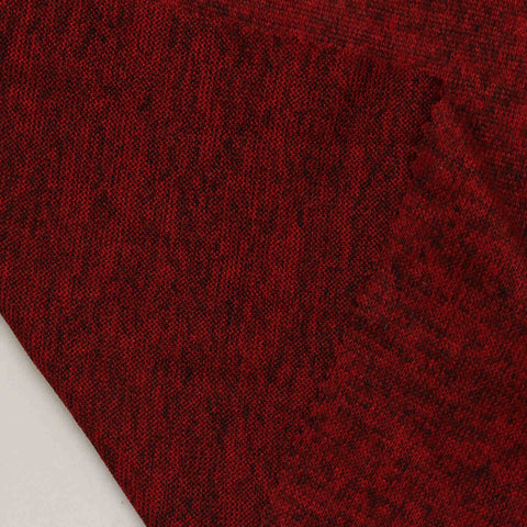 Burgundy Heather Chunky Knit, Viscose-Poly