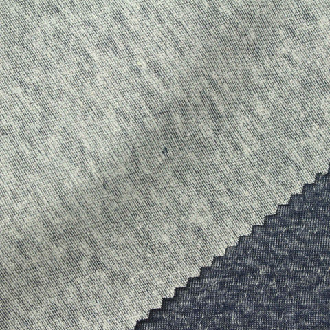 Dark Blue Marl Jersey Knit, 210 gsm