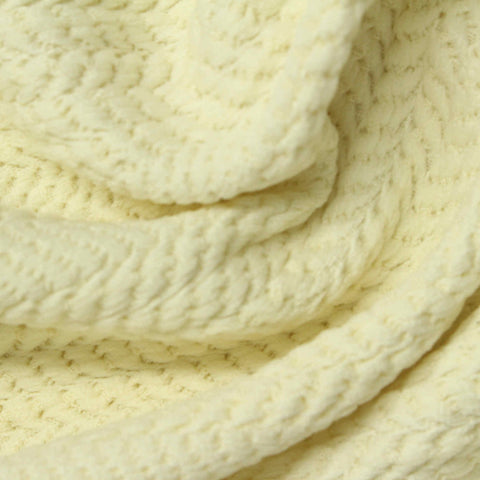 Light Yellow Chevron Jacquard, Polyester
