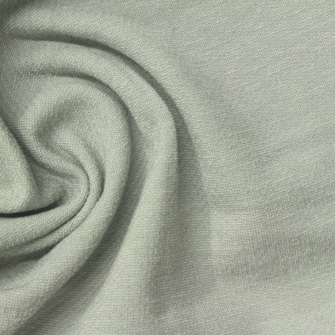Brushed Polyester Viscose Stretch Interlock Knit Fabric, 320 gsm, 150 cm — Grey