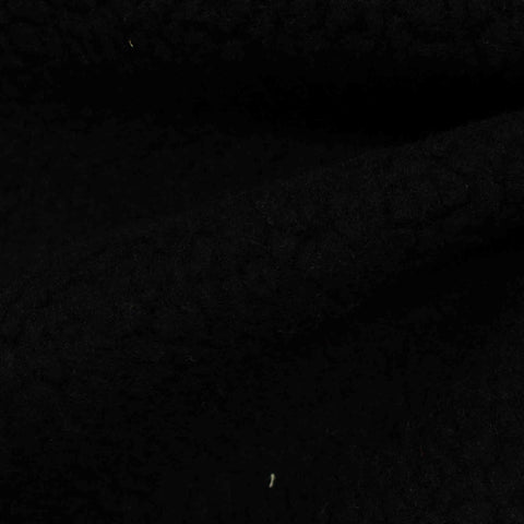 Polyester Acrylic Chunky Knit Fabric, 575 gsm, 160 cm — Black