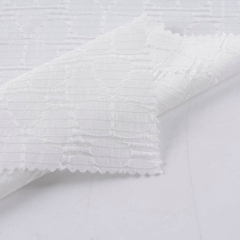 White Circles Jacquard, Poly-Nylon